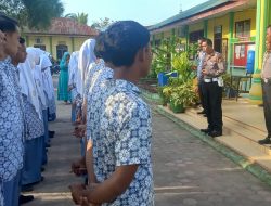 Polantas Polres Aceh Tamiang Edukasi Anggota PKS SMAN 1 Kejuruan Muda.