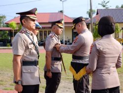 Kapolres Aceh Utara Pimpin Upacara Sertijab Wakapolres.