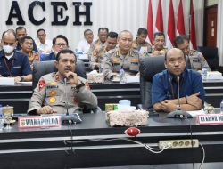 Vidcon dengan Jajaran, Wakapolda Aceh Evaluasi Kinerja Anggaran Tahun 2023.