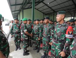 Pangdam IM Lepas 450 Prajurit Yonif RK 115/ML Ke Papua.