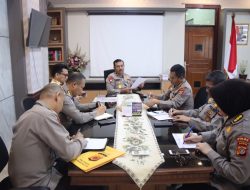 Wakapolda Aceh Pimpin Rapat Terkait Kedatangan Kalemdiklat Polri.