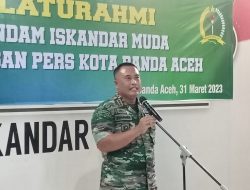 Pendam IM Gelar Silahturrahmi Dengan Awak Media.