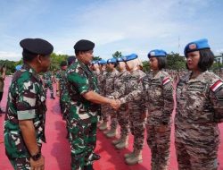 Panglima TNI Lepas 850 Satgas BGC XXXIX-E Ke Munasco Kongo.