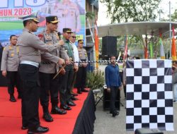 Kapolda Aceh Lepas 51 Armada Transportasi Darat Balik Mudik Gratis Lebaran 1444 H.