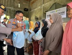 Kapolres Pidie Salurkan Bantuan Untuk Negeri Bagi Masyarakat Padang Tiji.