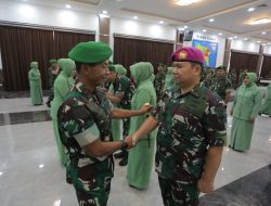 Pangdam Pimpin Upacara Korps Raport Kenaikan Pangkat Pamen Kodam.