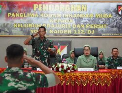 Pangdam IM Dan Ketua Persit KCK PD IM Kunker Ke Yonif Raider 112/DJ dan Kodim 0101/KBA.