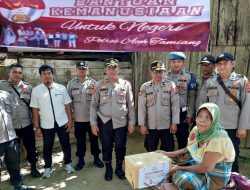 Polres Aceh Tamiang Salurkan Bansos Kemanusian Untuk Negeri.