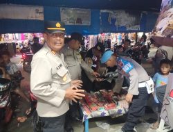 Personil Polsek Simeulue Timur Lakukan Patroli Pedagang Petasan.