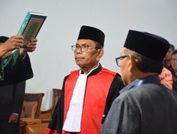 Ketua PT Banda Aceh Lantik Irwan Efendi sebagai Hakim Tinggi.