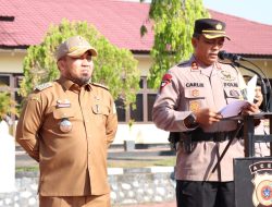 Polres Aceh Besar Gelar Aoel Pasukan Ops Ketupat Seulawah 2023.