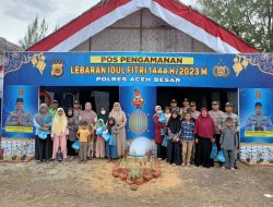 Sambut lebaran, Polres Aceh Besar Santuni Anak Yatim.