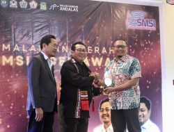 Sebagai Bank Peduli UMKM PT BAS Terima Penghargaan SMSI Aceh Award 2023.