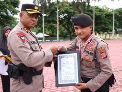 Bripda Teuku Muhammad Syuhada Raih Juara 1 Cabang Tahfidz 10 Juz Di Event STQ Kabupaten Aceh Besar.