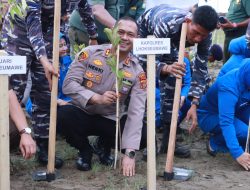 Kapolres Lhokseumawe Hadiri Puncak Penanaman 2 000 Pohon Manggrove.