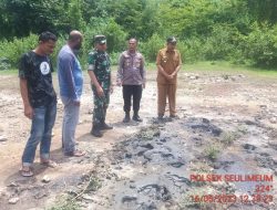 Muspika Seulimeum Tinjau Lokasi Semburan Air Panas Di Kemukiman Lamteuba Aceh Besar.