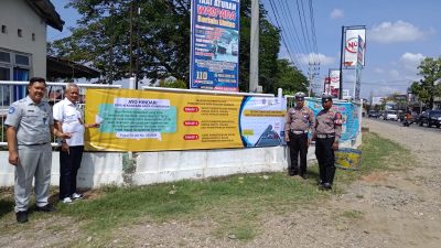 Jasa Raharja Kolaborasi dengan Satlantas Sosialisasikan Pasal 74 di Aceh Utara.