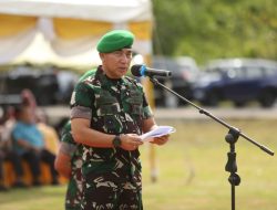 Kasdam IM Pimpin Upacara Penutupan TNI Manunggal Membangun Desa (TMMD) Ke-116 Tahun 2023.