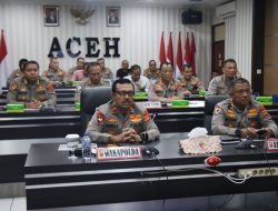 Wakapolda Aceh Hadiri Rapat Anev Quick Wins Pimpinan Wakapolri