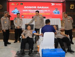 Kapolda Aceh Tinjau Pelaksanaan Bakti Kesehatan Donor Darah.