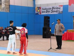 Kapolres Aceh Besar Buka Kejuaraan Tarung Derajat Piala Kapolres.