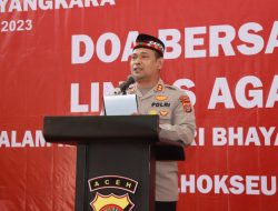 Polres Lhokseumawe Gelar Doa Bersama Lintas Agama.