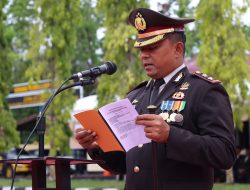 Kapolres Aceh Besar pimpin Upacara HUT Bhayangkara Ke-77 Tahun 2023.