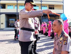 Kapolresta Banda Aceh Pimpin Prosesi Mandi Kembang naik Pangkat 63 Personel.