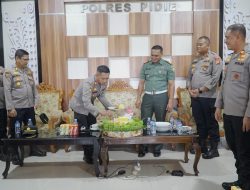 Peringati Hari Bhayangkara, Dansubdenpon IM/1-3 Sigli Kunjung Ke Kapolres