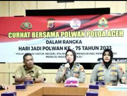 Curhat Polwan Cantik Bersama Masyarakat Gampong Punge Blang Cut.