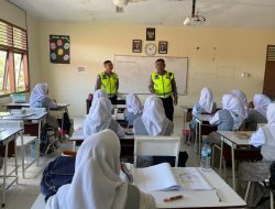 Ditlantas Polda Aceh Imbau Pelajar Disiplin Saat Berkendara.