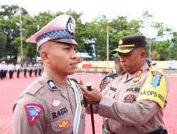 Kapolres Aceh Besar Pimpin Apel Gelar Pasukan Ops Zebra Seulawah 2023.