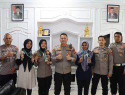 Polwan Polres Sabang Rebut Medali Kejuaran Karate Championship Piala Pangdam IM.