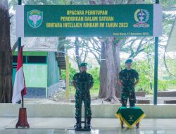 Danrindam IM Tutup Pendidikan Satuan Kursus Bintara Intelijen.