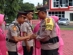 Kapolres Aceh Besar Pimpin Upacara Sertijab Kasat Intelkam.