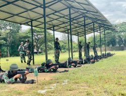 Rindam IM Gelar Latihan Menembak Senjata Ringan.