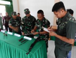 Mantan Kombatan GAM Serahkan Senjata Sisa Konflik Ke Kodim 0117 Aceh Tamiang.