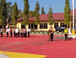 Kapolres Aceh Besar Minta Seluruh Personil Dukung Dalam Pelaksanaan Tugasnya.