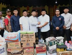 Pj Bupati Aceh Besar Serahkan Bantuan Untuk Korban kebakaran Dayah Babul Maghfirah.