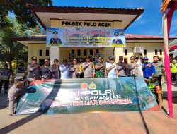 Kapolda Aceh Motivasi Para Personel Polri yang Bertugas Di Polsek Pulo Aceh.
