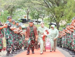 Pangdam IM dan Ketua Persit KCK Daerah Iskandar Muda Ke Kodim 0113/Gayo Lues.