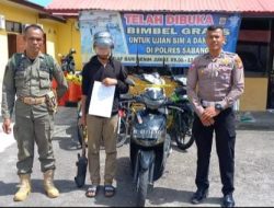 Polres Sabang Amankan 10 Unit Sepeda Motor Berknalpot Brong