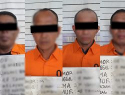 Polisi Tahan Empat Pelaku Pengeroyokan dan Pengrusakan Kantor KONI Aceh Timur.