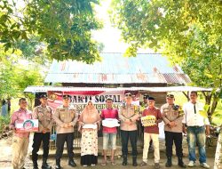 Polresta Banda Aceh Serahkan Bantuan Bakti Sosial Kepada Warga Cot Bada.