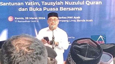 Ketua PWI Aceh Ucapkan Terima Kasih Kepada Semua Pihak.