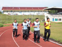 Kapolres Aceh Besar Beserta Personil Lakukan Tes Kesamaptaan Jasmani Berkala.