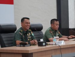 Kasdam IM bersama Tim  Itjen Kemhan RI Pimpin Rapat Entry Meeting Penatausahaan Pemanfaatan BMN.