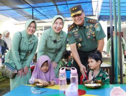 Pangdam IM Puji Kebersihan dan Keterampilan TK Cantika Kirana Kodim Abdya.