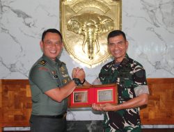 Kasdam IM Sambut Kunjungan Danpussenkav ke Kodam IM.