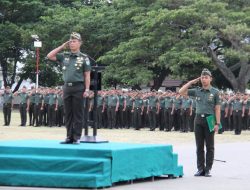 Kasdam IM Pimpin Upacara Rutin Bulanan Se Garnisun Kota Banda Aceh.